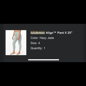 Lululemon Align 25” Pant